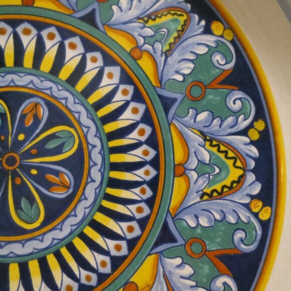 Ceramica Nova Deruta 14" Pasta Serving Bowl Hand-Painted Italy - Picture 6 of 13